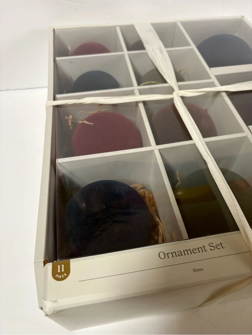 Brand New Threshold Studio McGee Velvet Ornament Set- 11 Ornaments